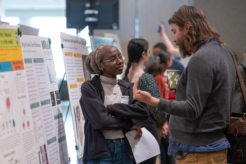 Students present their research at the 2023 MURALS (Multicultural Undergraduate Research Art and Leadership Symposium) at Colorado State University. March 31, 2023