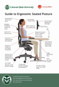 Diagram of correct ergonomics