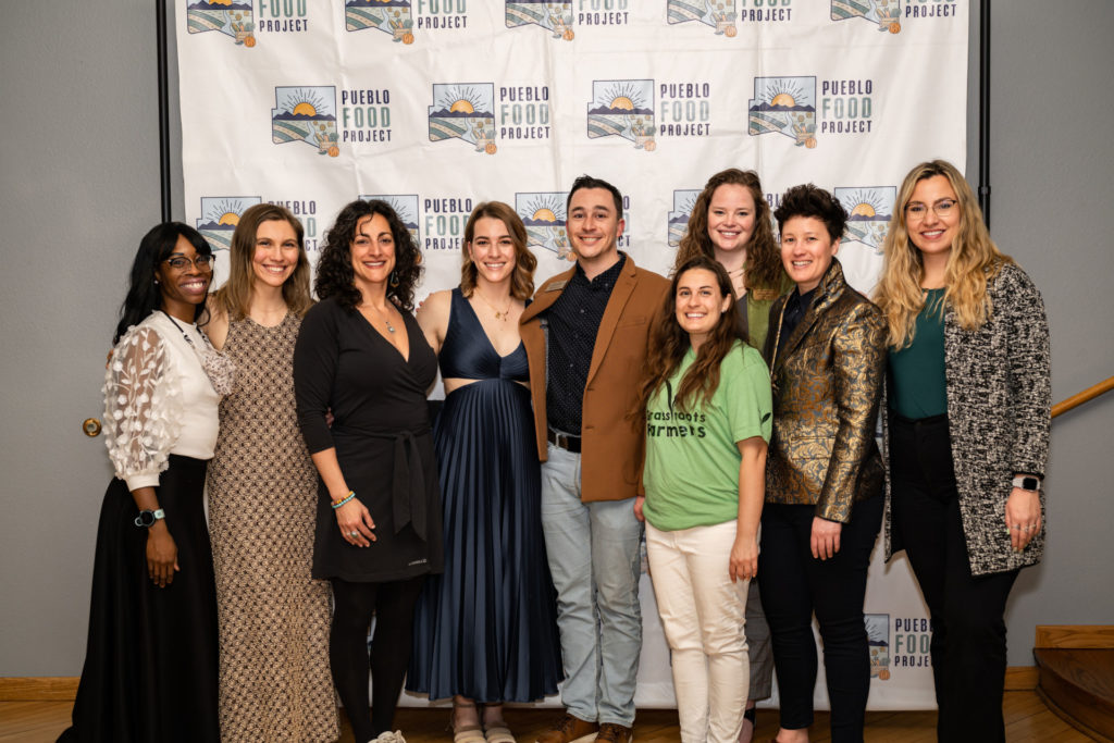 Group photo at the award gala for the Pueblo Food Project pitch competition