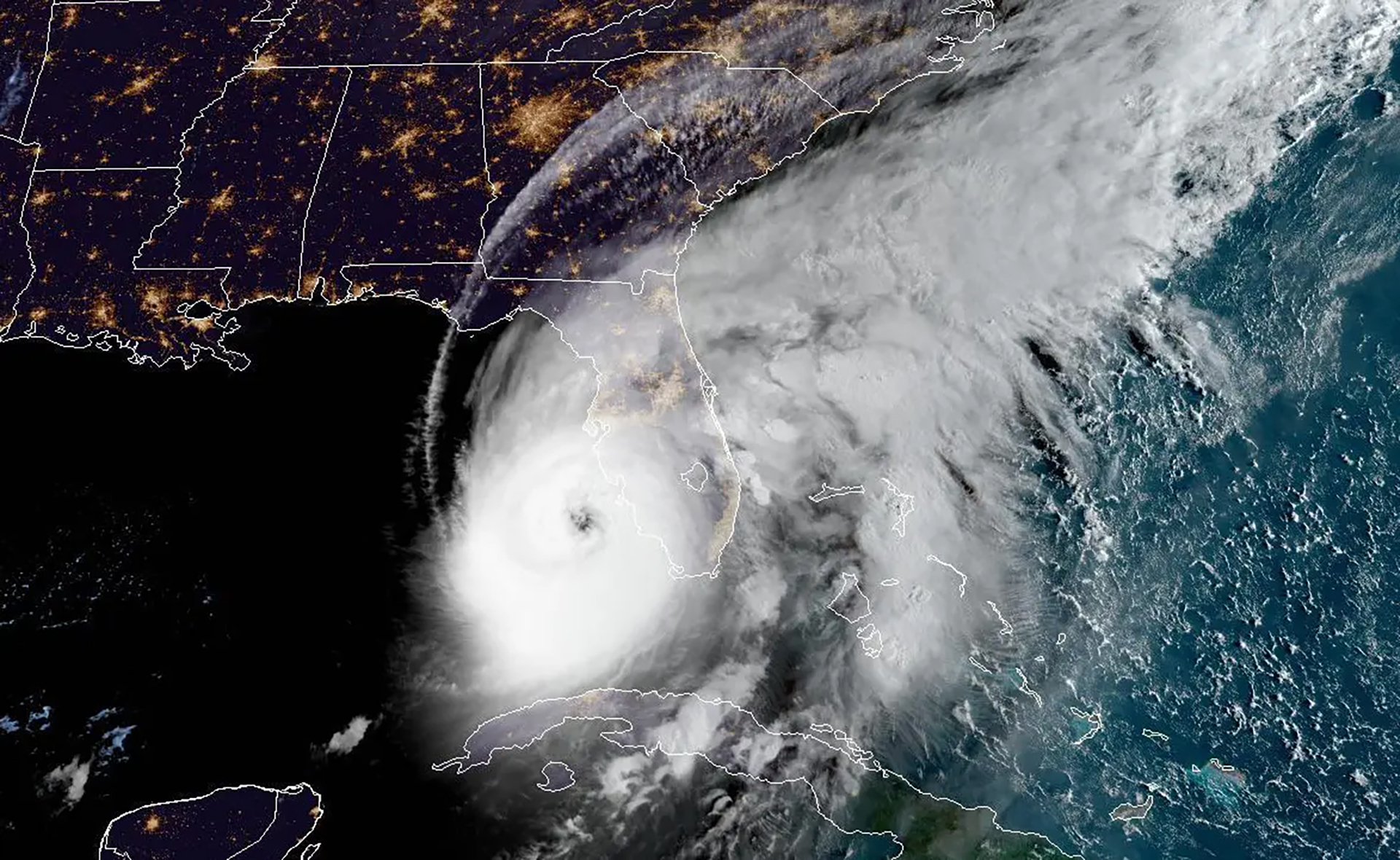 NOAA satellite image of Hurricane Ian