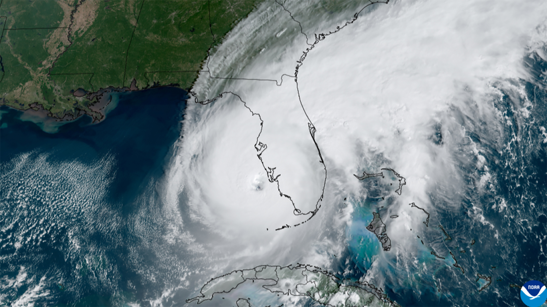 NOAA satellite image of Hurricane Ian in September 2022