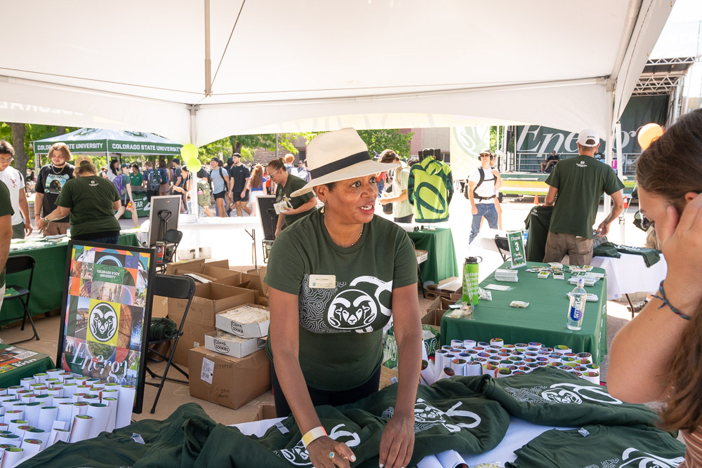 Colorado State University launches its new brand campaign"FInd Your Energy" with an event on The Plaza. August 21, 2023