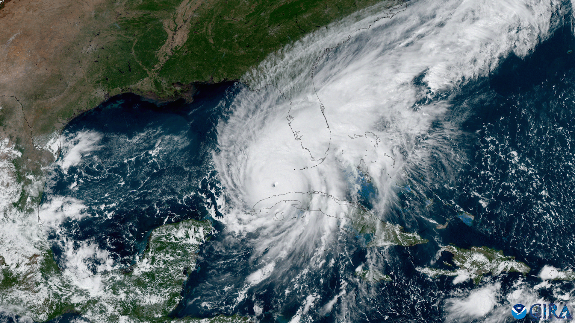 Satellite image of Hurricane Ian