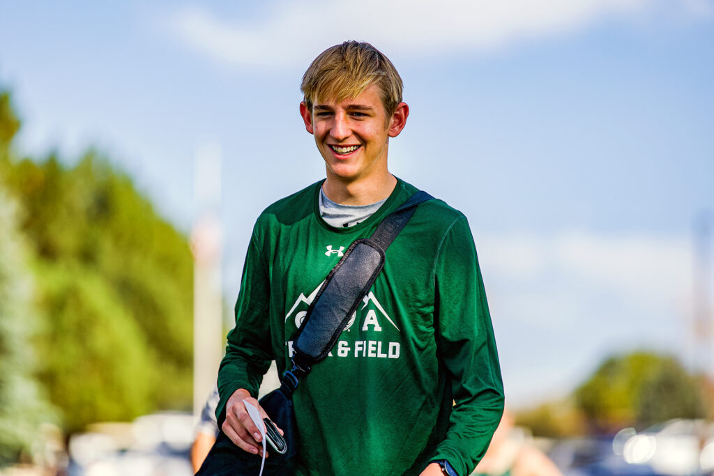 CSU track and field/cross country runner and engineering student Gavin Geer.