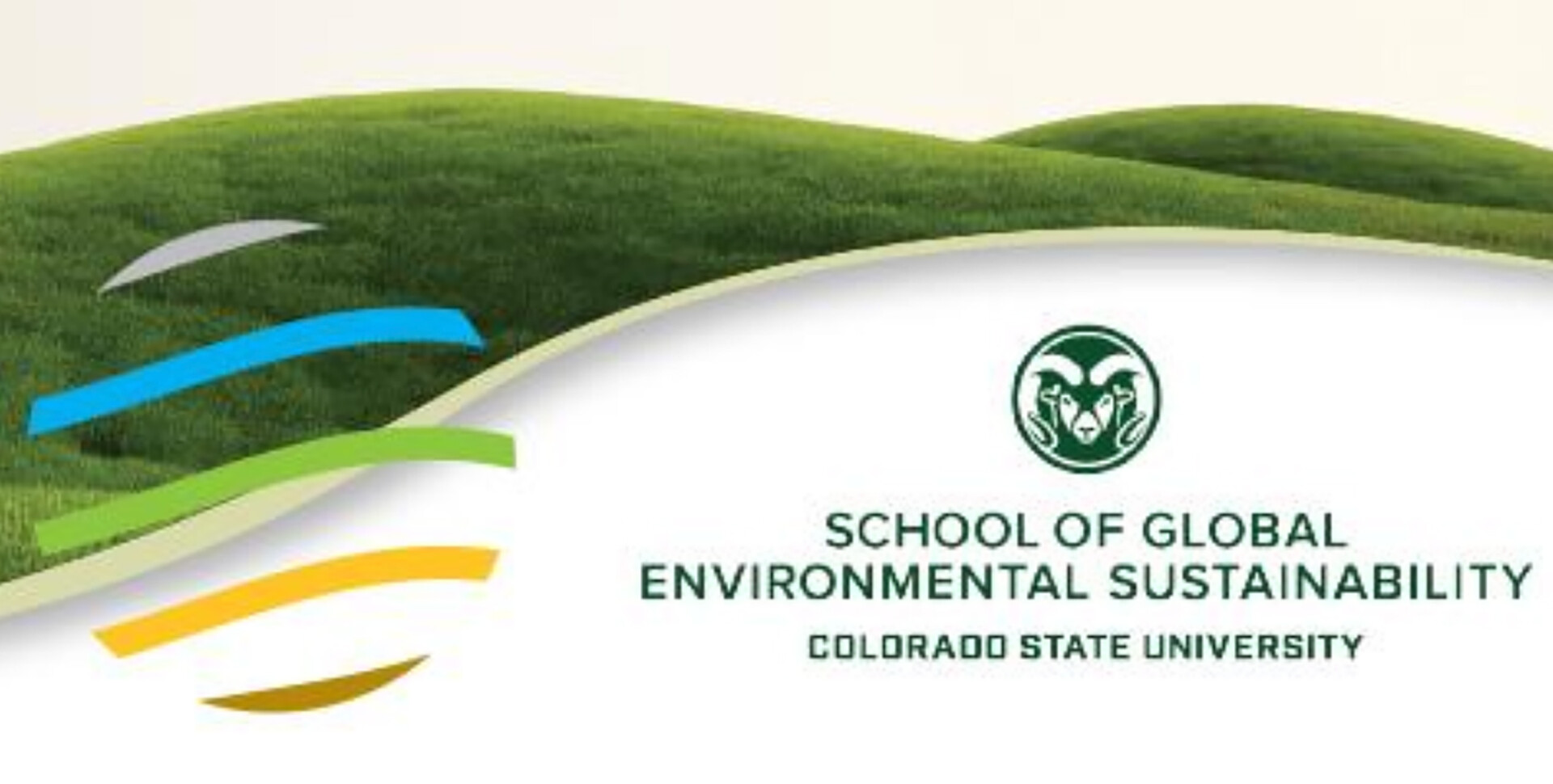 The SoGES logos placed against a backdrop of a green-grass hill.
