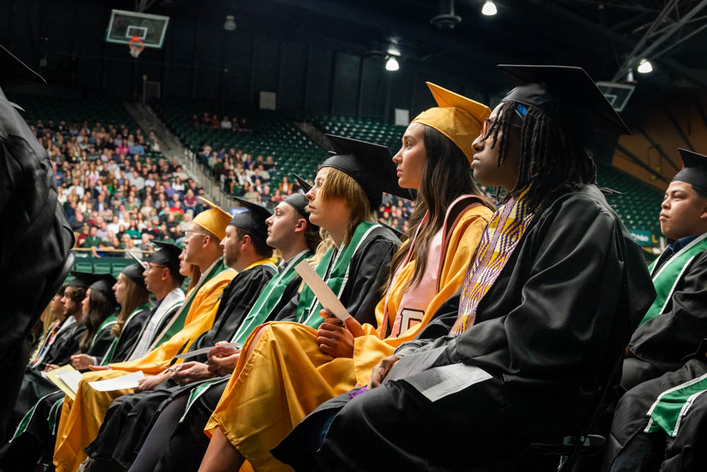 Graduates seated