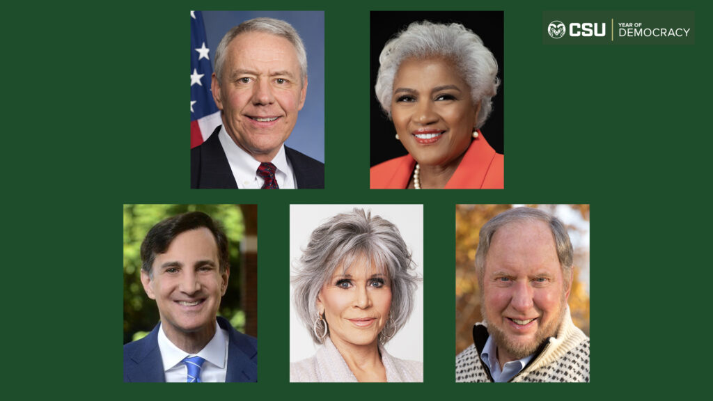 Composite photo of Year of Democracy speakers