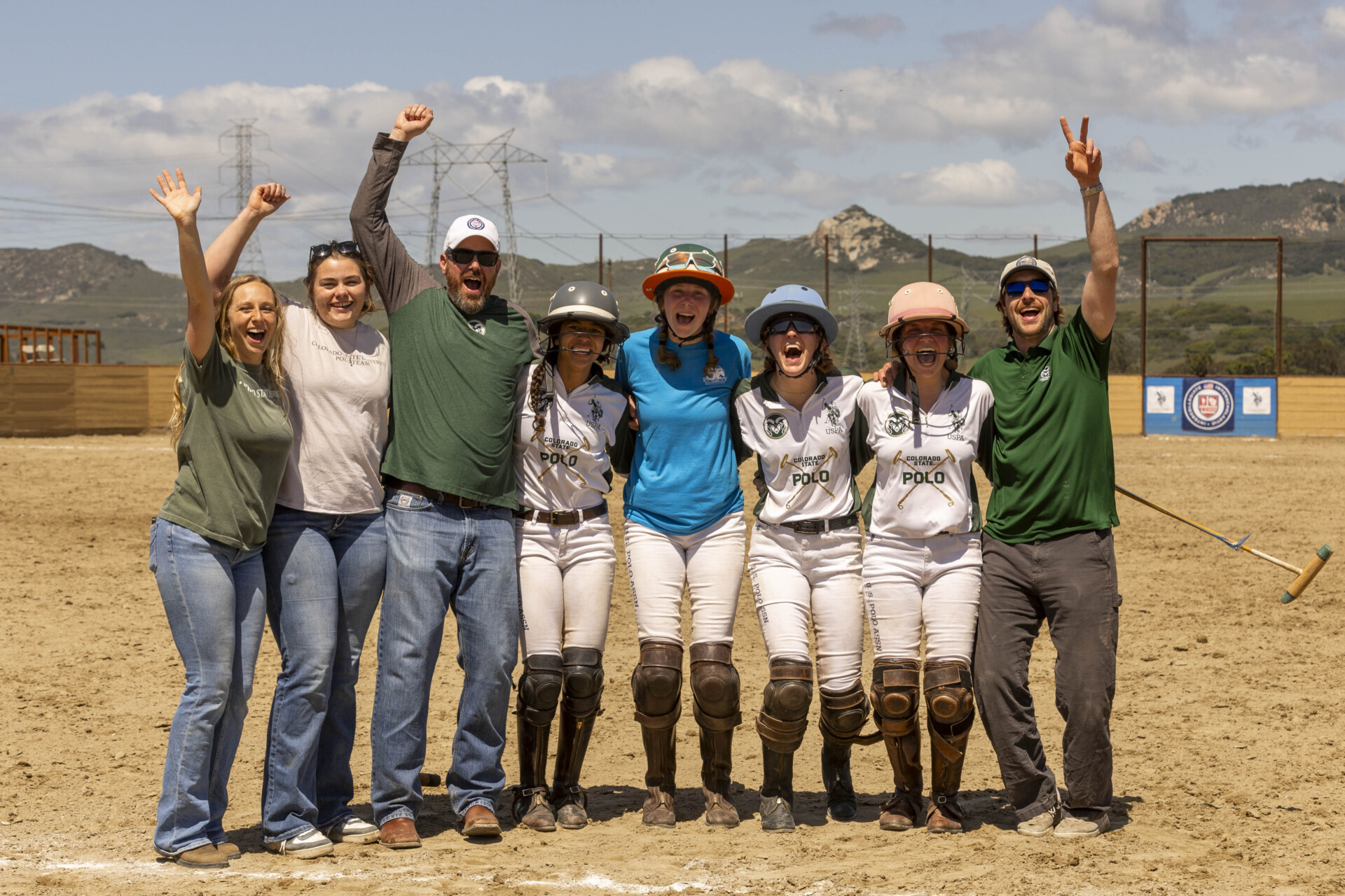 CSU women's polo team celebrates its national championship