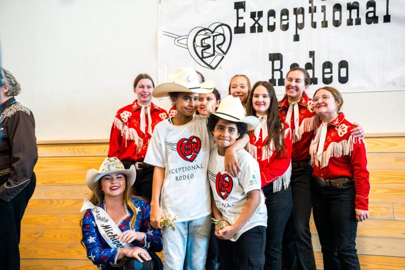 FFA members were among the volunteers at the Exceptional Rodeo